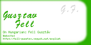 gusztav fell business card